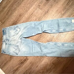 MOTHER Light Blue Straight Jeans